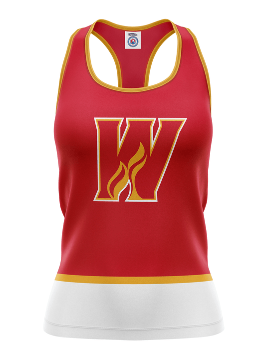 Calgary Wranglers Women's Racerback Hockey Tank