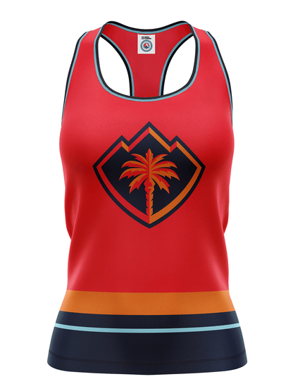 Coachella Valley Firebirds Red Alternate Women's Racerback Hockey Tank