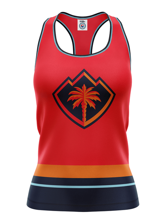 Coachella Valley Firebirds Red Alternate Women's Racerback Hockey Tank