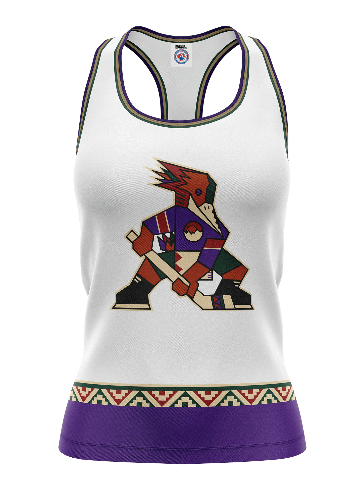 Tucson Roadrunners Away "Kachina" Alternate Women's Racerback Hockey Tank