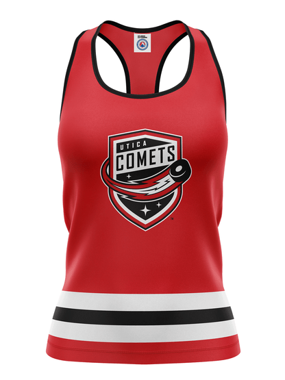 Utica Comets Women's Racerback Hockey Tank