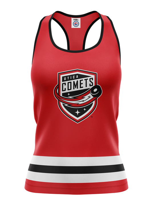 Utica Comets Women's Racerback Hockey Tank