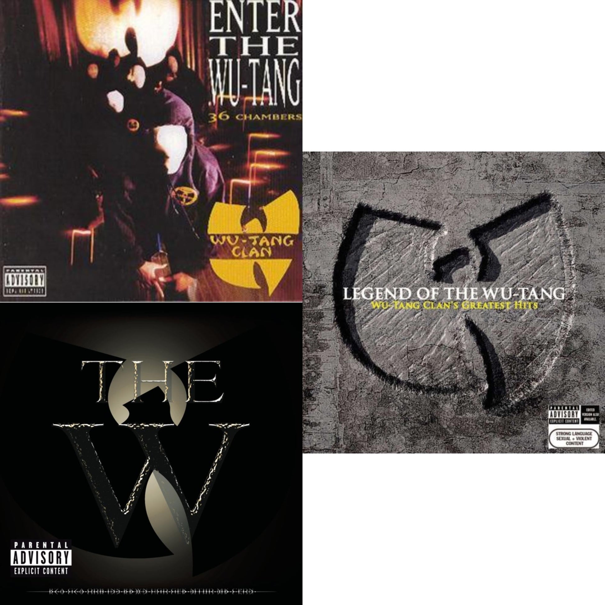 Wu-Tang Clan - Enter The Wu-Tang: 36 Chambers & W & Legend Of The Wu-Tang: Greatest Hits - CD Bundle