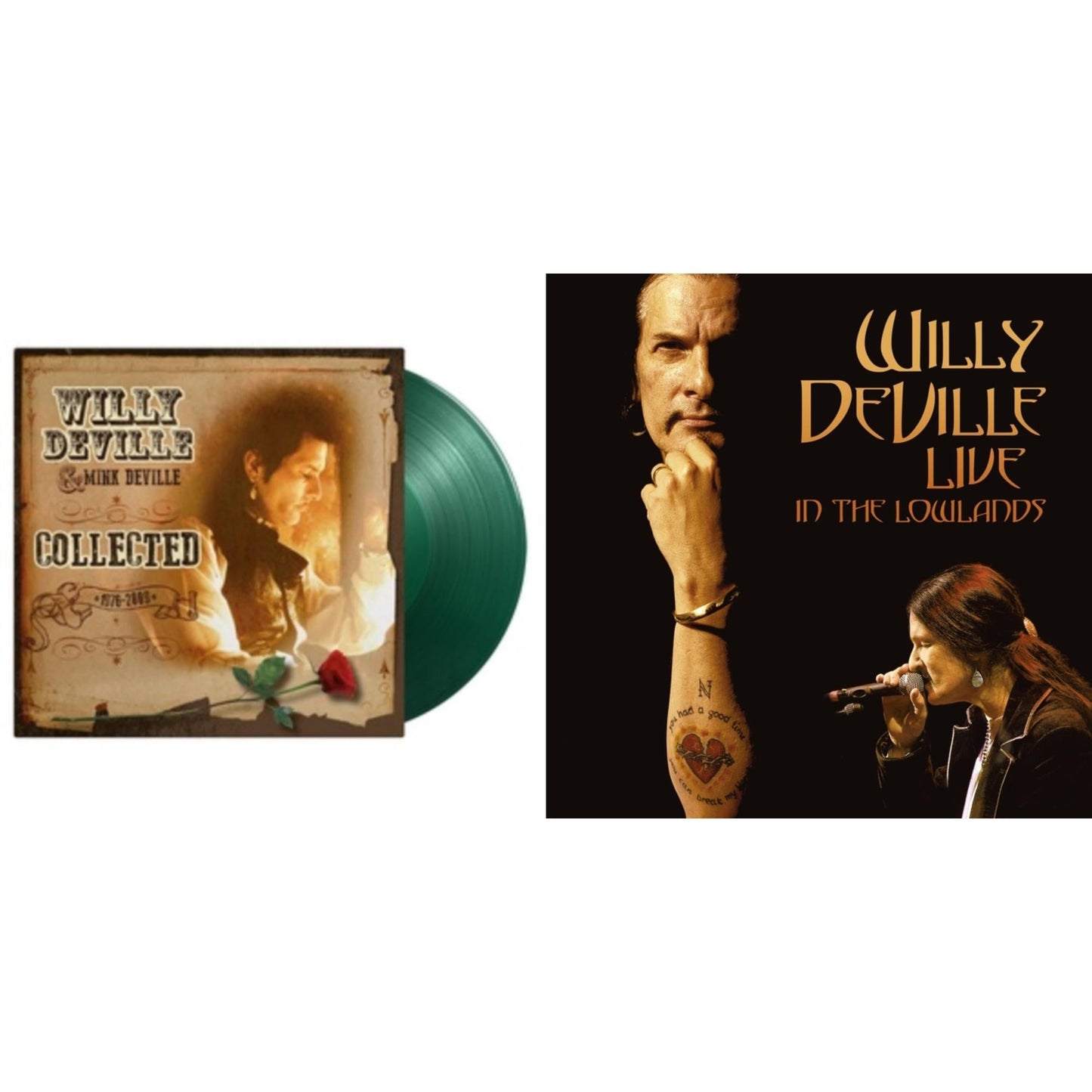 Willy Deville - Live In The Lowlands (3LP) & Collected (2LP/Limited/Transparent Green Vinyl/180G/Booklet/Gatefold/Numbered/Import)