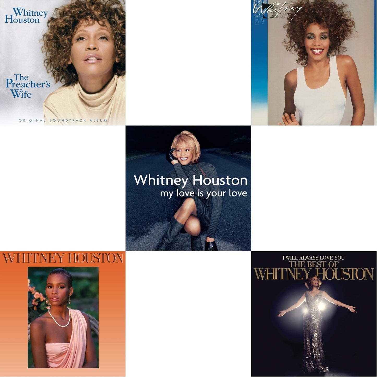 Whitney Houston - I Will Always Love You: The Best Of Whitney Houston (2LP) & Whitney & My Love Is Your Love & Whitney Houston & Preacher's Wife Ost