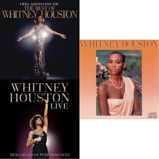 Whitney Houston - I Will Always Love You: Very Best Of & Whitney Houston Live: Her Greatest Performances & Whitney Houston - CD Bundle