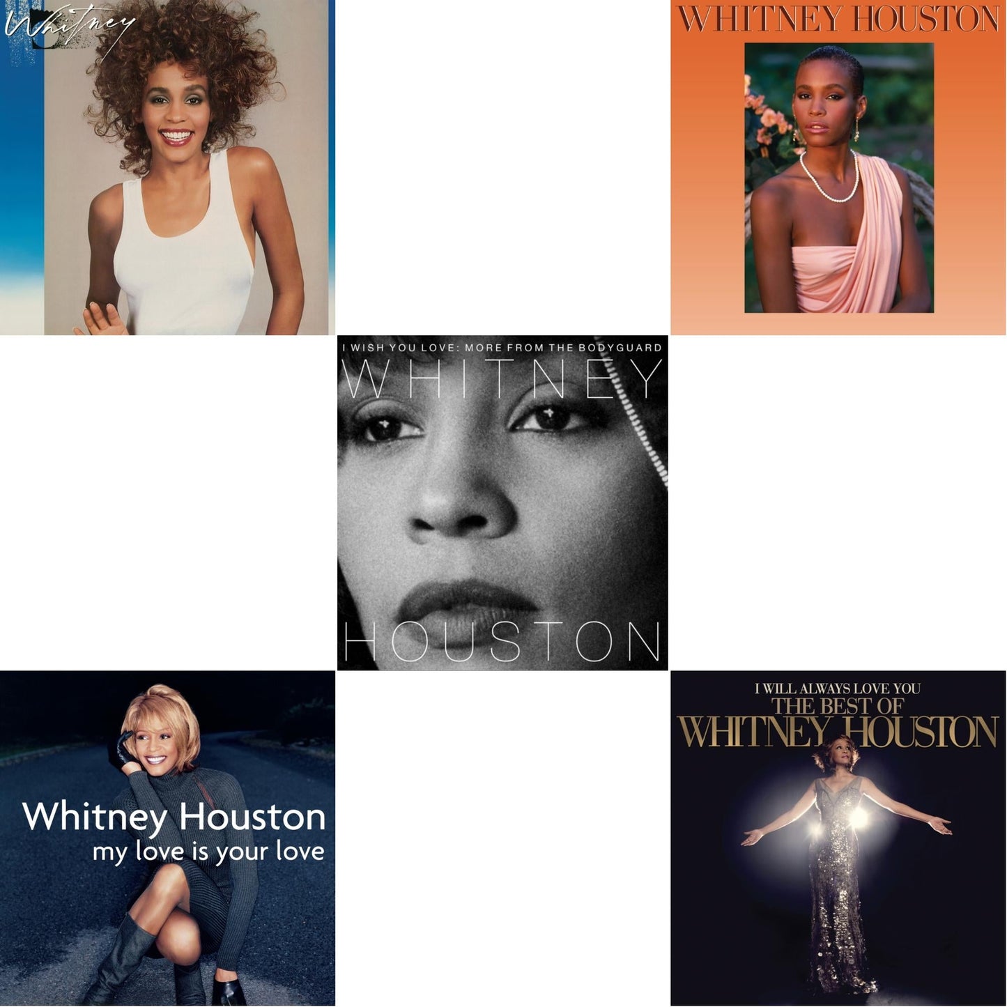 Whitney Houston - I Will Always Love You: The Best Of Whitney Houston (2LP) & Whitney & My Love Is Your Love & Whitney Houston & I Wish You Love: More From The Bodyguard (150G/Purple LP Vinyl)