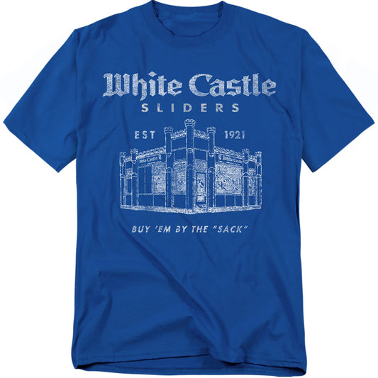 White Castle By The Sack Mens T Shirt Royal Officially Licensed