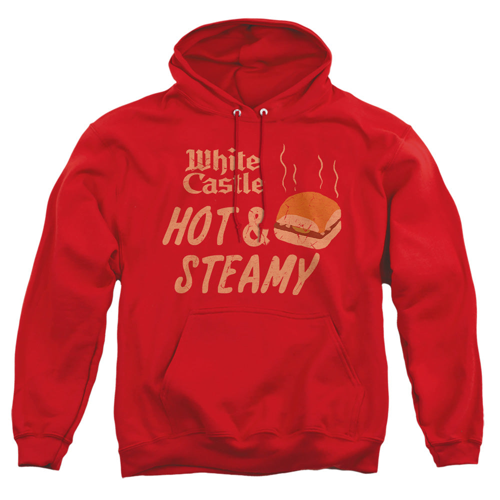 White Castle Hot & Steamy Mens Hoodie Red Officially Licensed