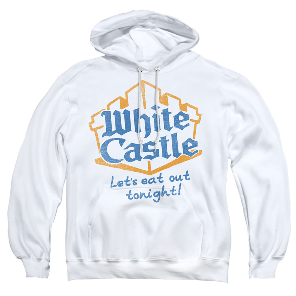 White Castle Lets Eat Mens Hoodie White Officially Licensed