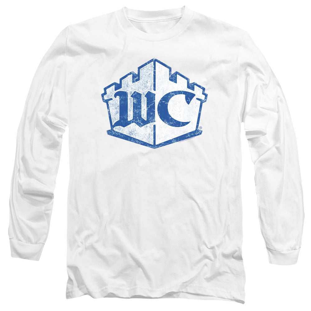 White Castle Monogram Mens Long Sleeve Shirt White Officially Licensed