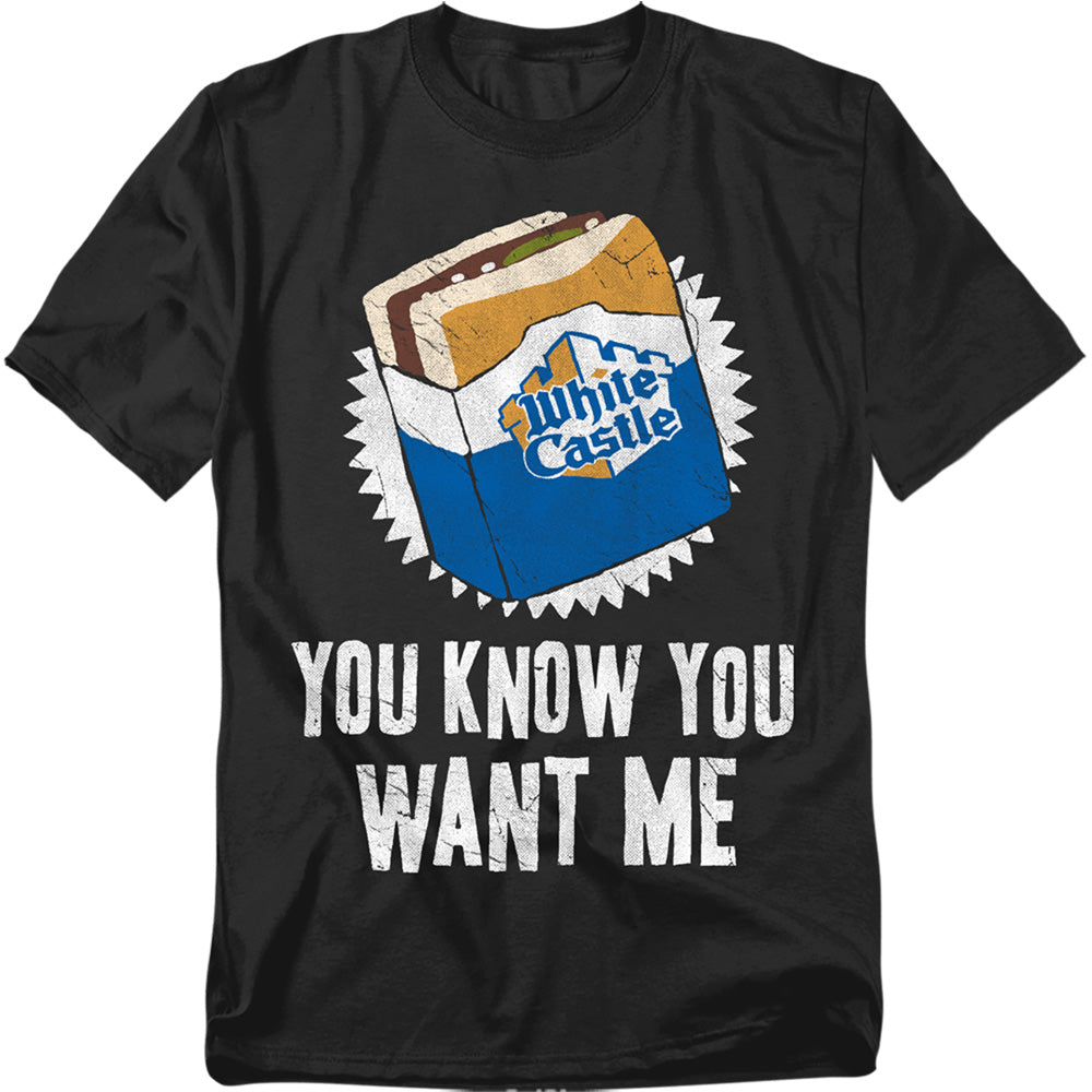 White Castle Want Me Mens T Shirt Black Officially Licensed