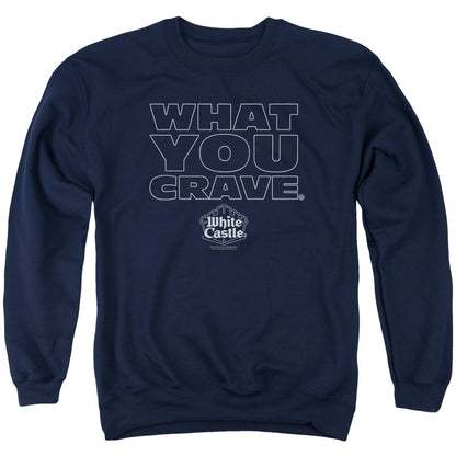 White Castle Craving Mens Crewneck Sweatshirt Navy