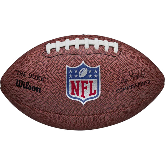 WILSON - F1825 NFL Official Replica Game FOOTBALL Composite Leather (Silver NFL Shield)