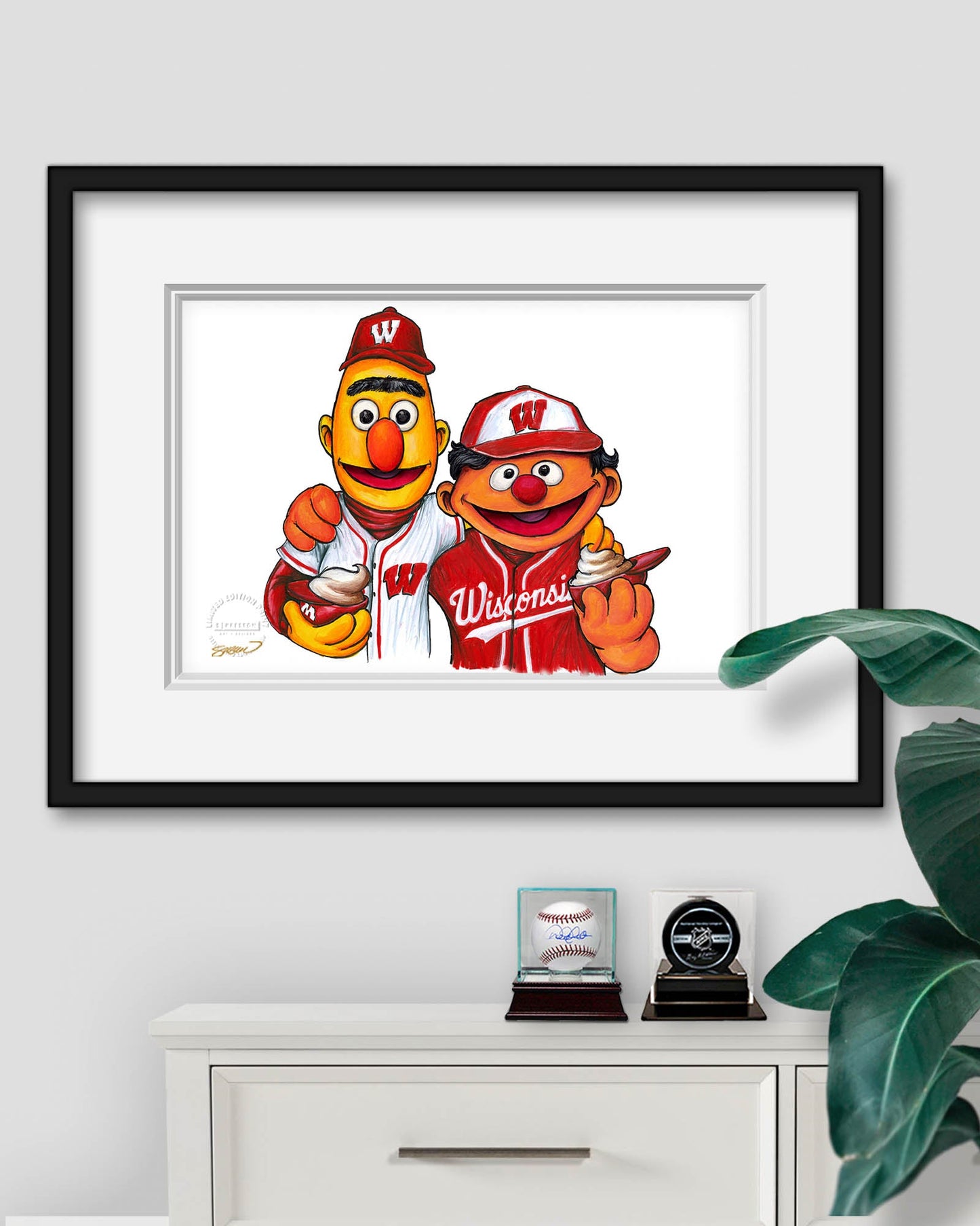 Bert and Ernie x Wisconsin Limited Edition Art Print