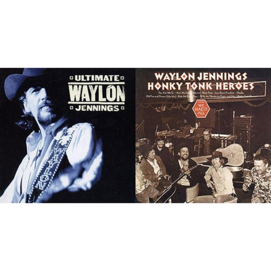 Waylon Jennings - Honky Tonk Heroes & Ultimate Waylon Jennings - CD Bundle