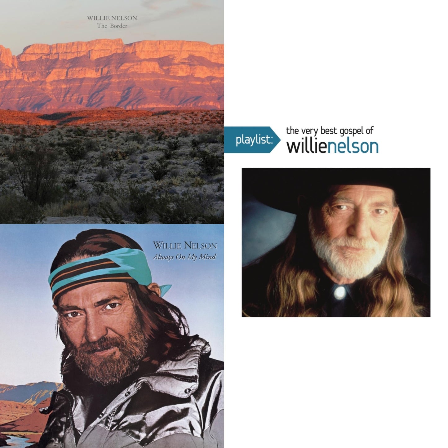 Willie Nelson - Border & Always On My Mind & Playlist: Very Best Gospel Of Willie Nelson - CD Bundle