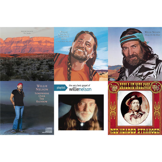Willie Nelson - Border & Willie Nelson�S Greatest Hits & Always On My Mind & Over The Rainbow & Playlist: Very Best Gospel Of Willie Nelson & Red Headed Stranger - CD Bundle
