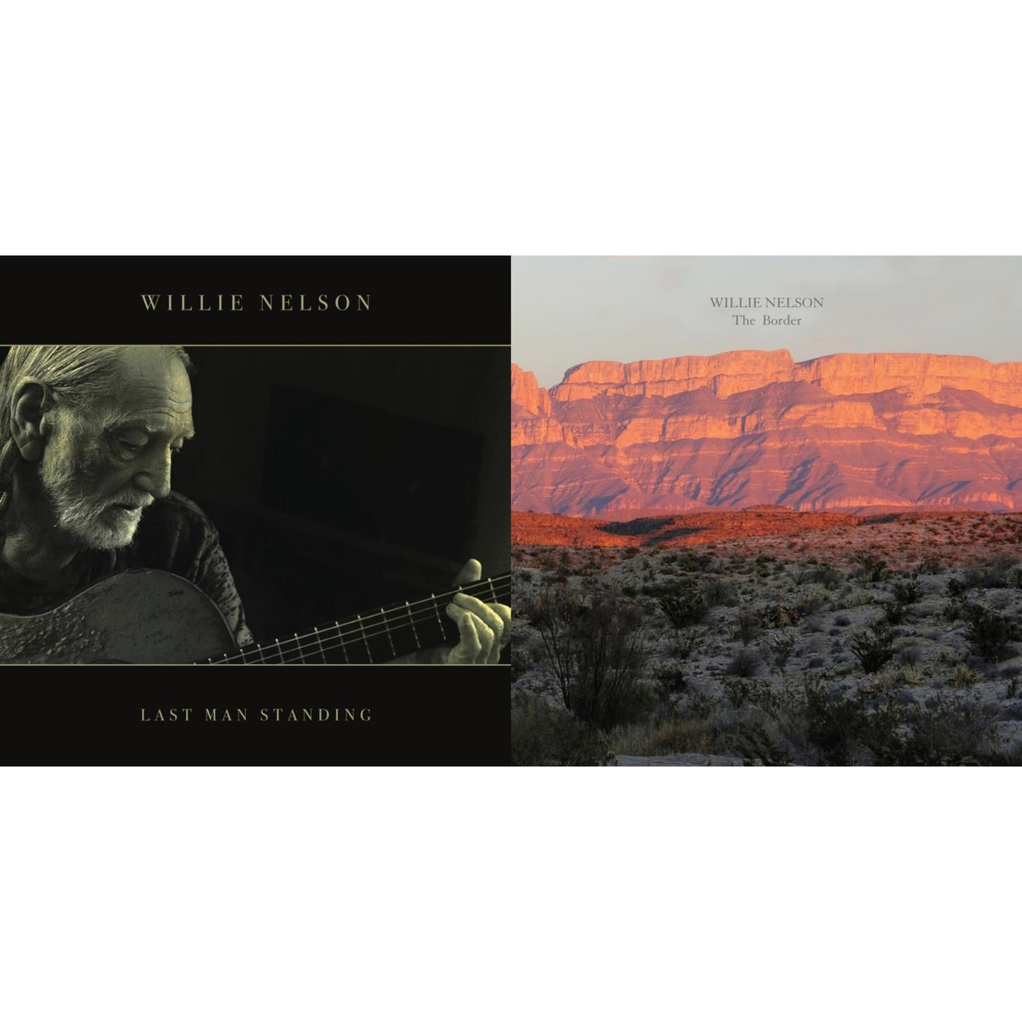 Willie Nelson - Last Man Standing (140G) & Border - LP Vinyl Bundle