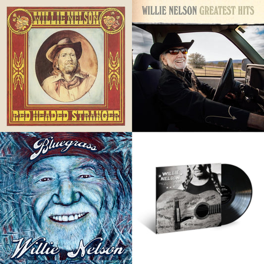Willie Nelson - Red Headed Stranger (150G/Dl Insert) & Greatest Hits & Bluegrass (Electric Blue LP Vinyl) & Great Divide