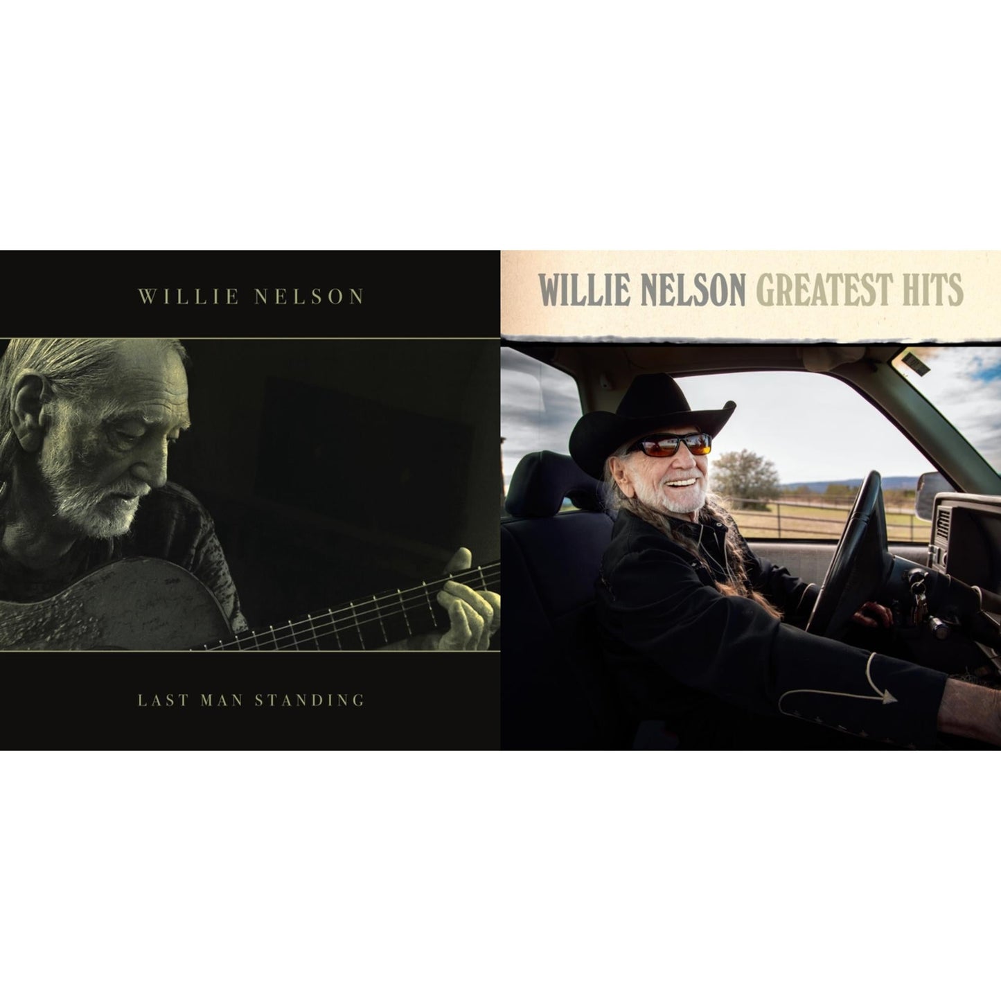 Willie Nelson - Last Man Standing (140G) & Greatest Hits - LP Vinyl Bundle