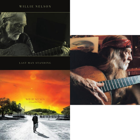 Willie Nelson - Last Man Standing (140G) & Beautiful Time & It Always Will Be - LP Vinyl Bundle