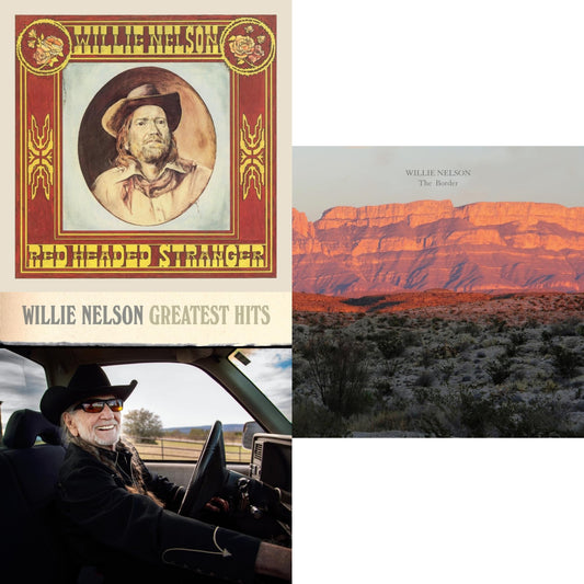 Willie Nelson - Red Headed Stranger (150G/Dl Insert) & Greatest Hits & Border - LP Vinyl Bundle