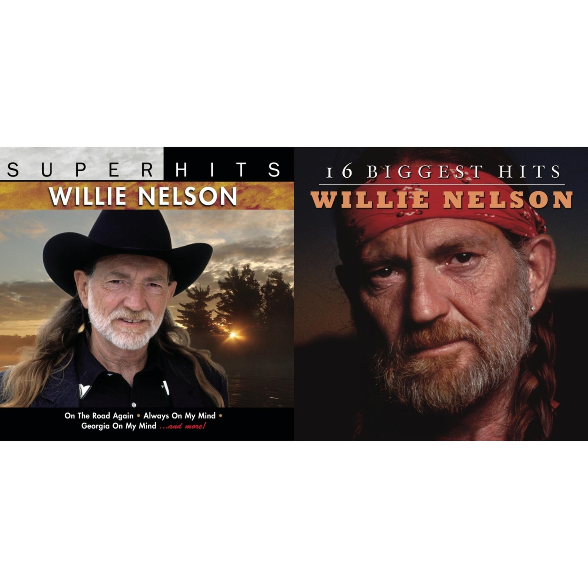 Willie Nelson - Super Hits & 16 Biggest Hits - CD Bundle