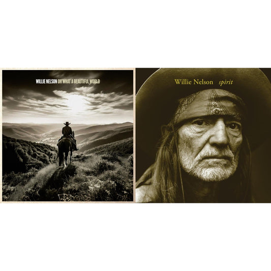 Willie Nelson - Oh What A Beautiful World & Spirit (180G) - LP Vinyl Bundle