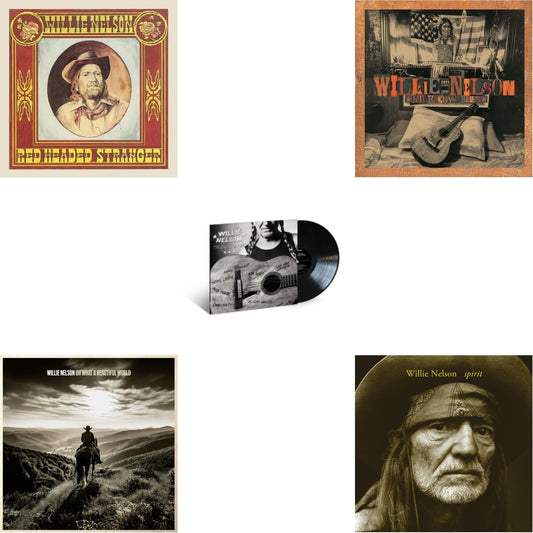 Willie Nelson - Red Headed Stranger (150G/Dl Insert) & Oh What A Beautiful World & Great Divide & Milk Cow Blues (2LP/180G) & Spirit (180G)