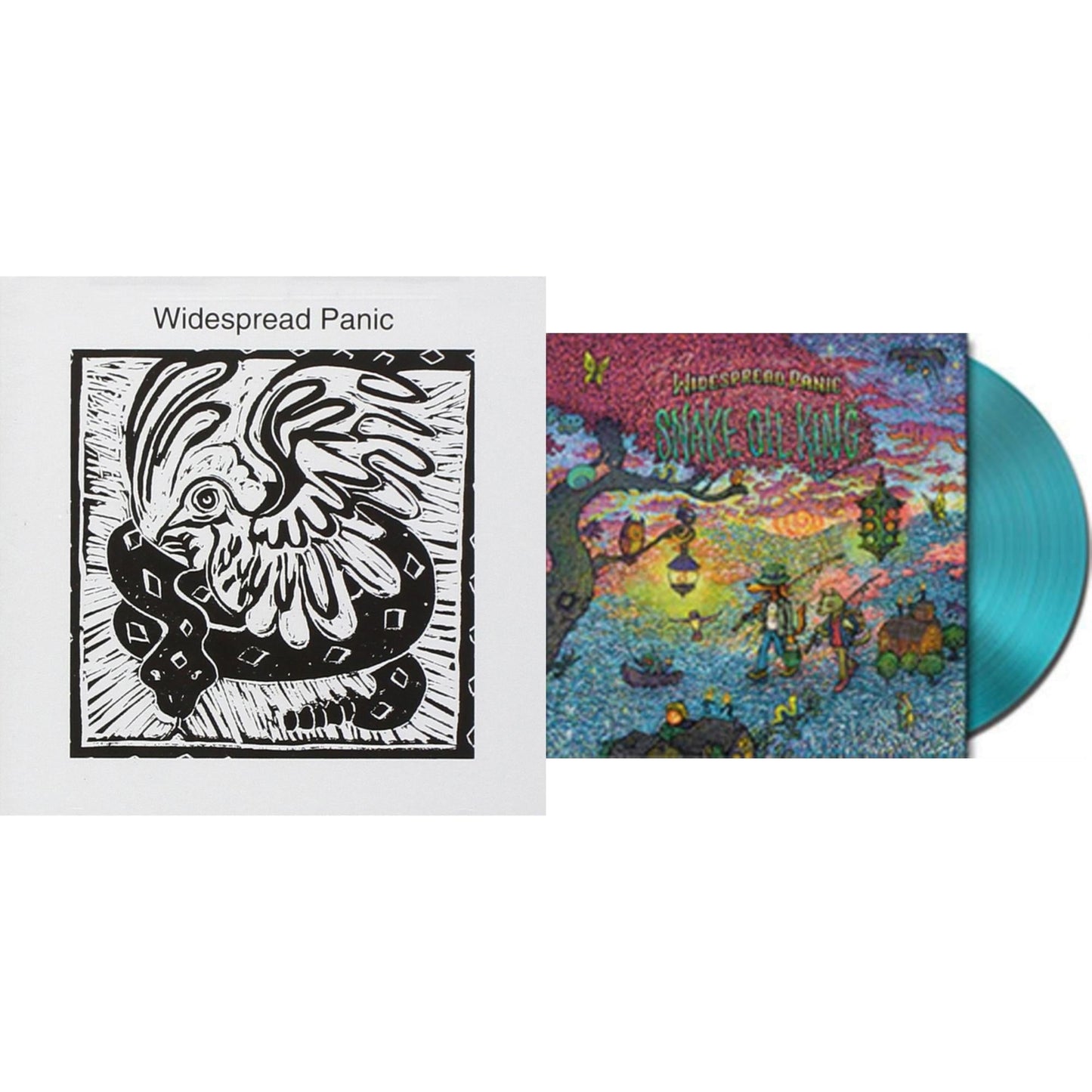 Widespread Panic - Widespread Panic (2LP/Black & White Vinyl) & Snake Oil King (Opaque Jade LP Vinyl)