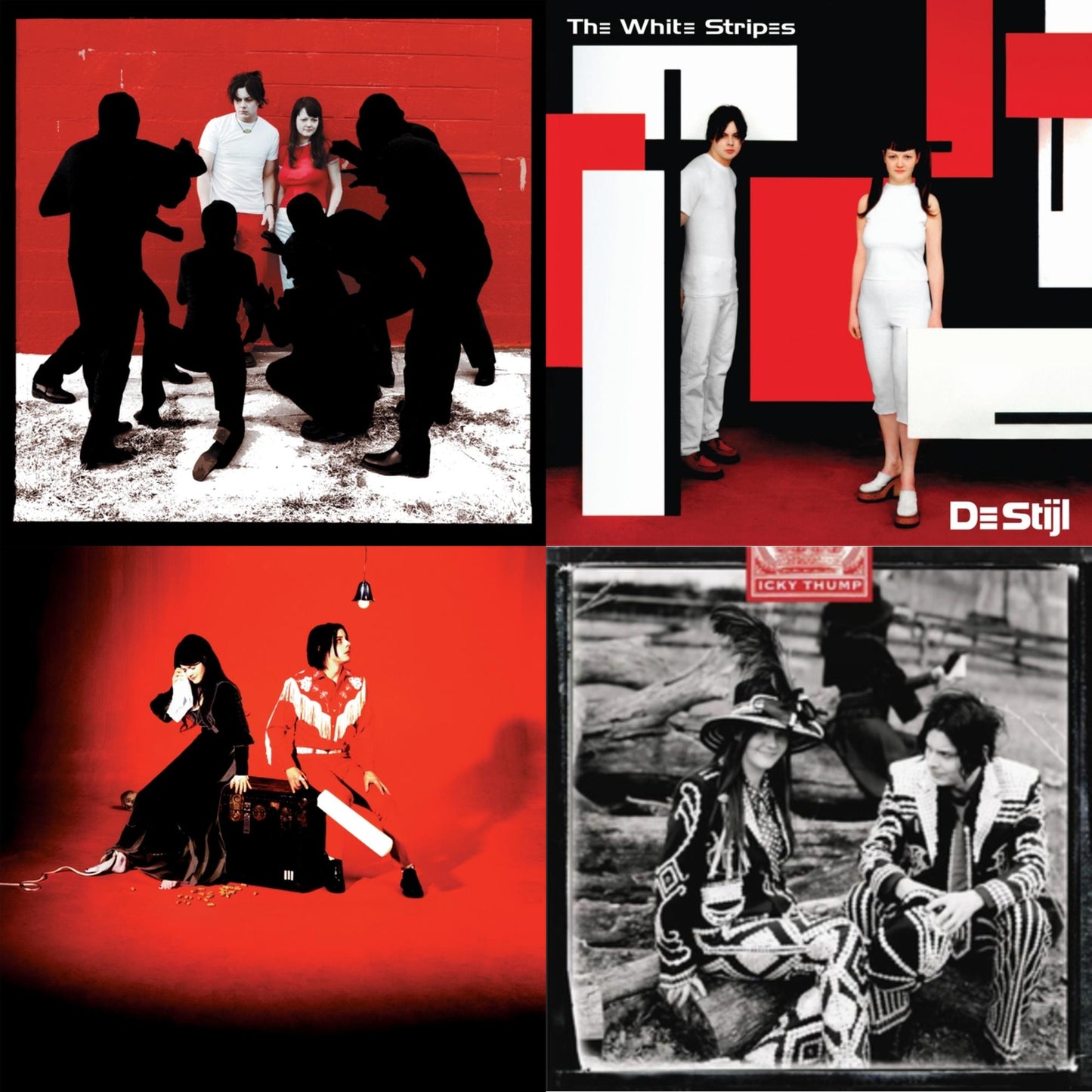 White Stripes - Elephant (2LP) & Icky Thump (2LP) & De Stijl & White Blood Cells (Reissue)