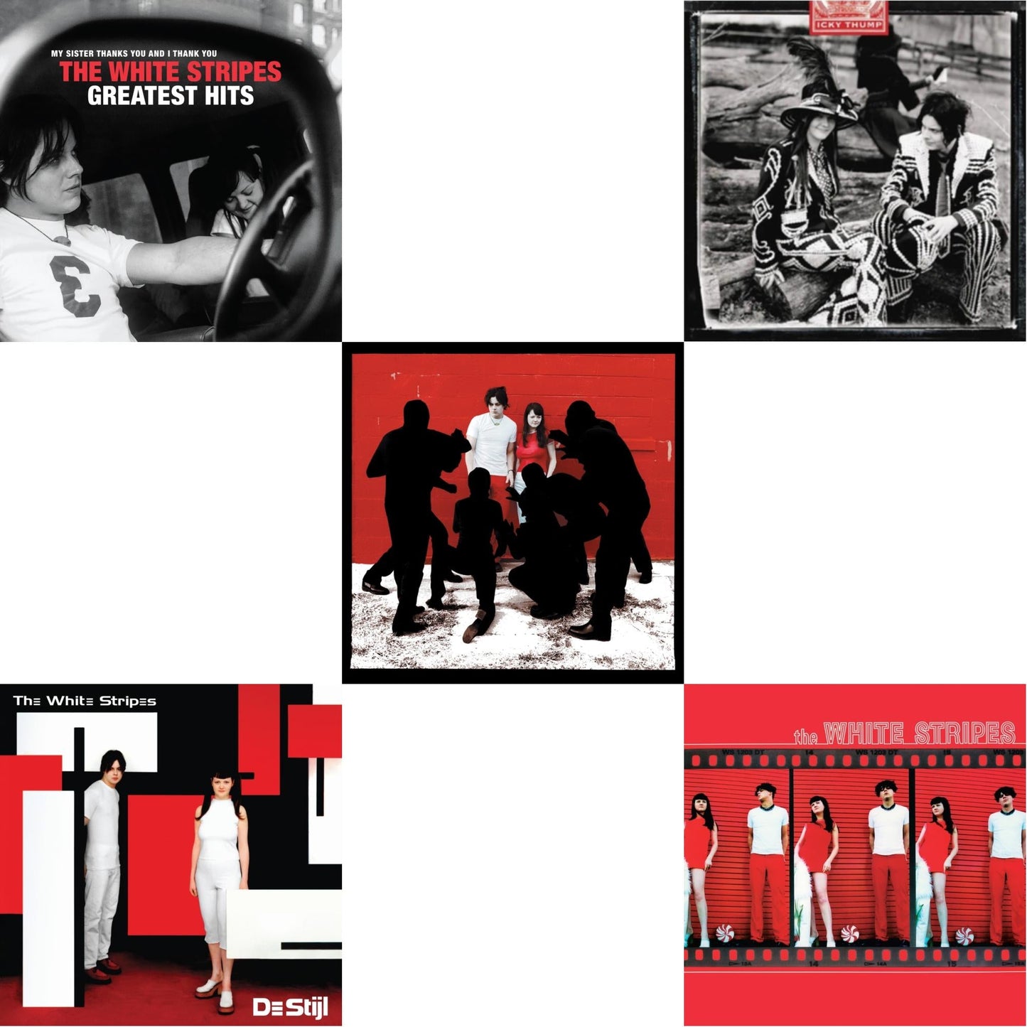White Stripes - White Stripes Greatest Hits (2LP) & De Stijl & White Blood Cells (Reissue) & Icky Thump (2LP) & White Stripes