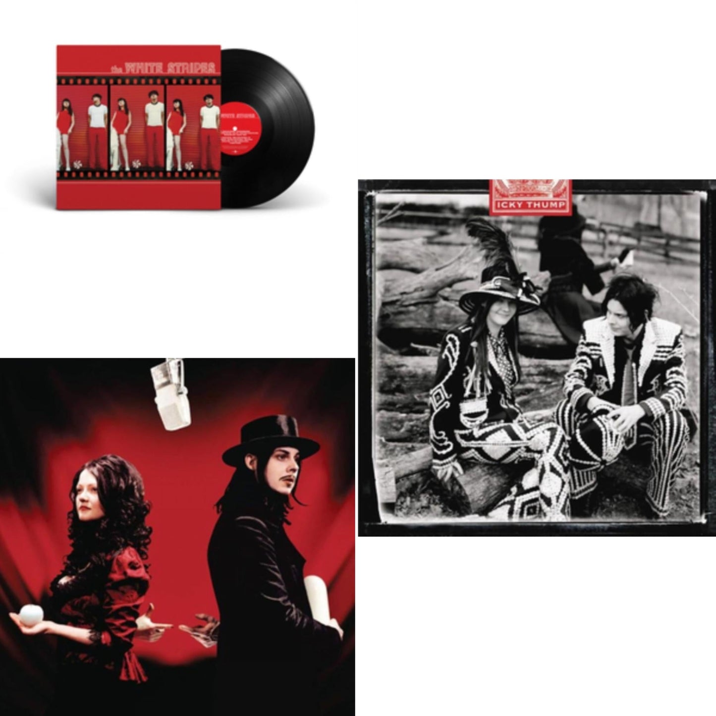 White Stripes - White Stripes & Get Behind Me Satan (2LP) & Icky Thump (2LP)
