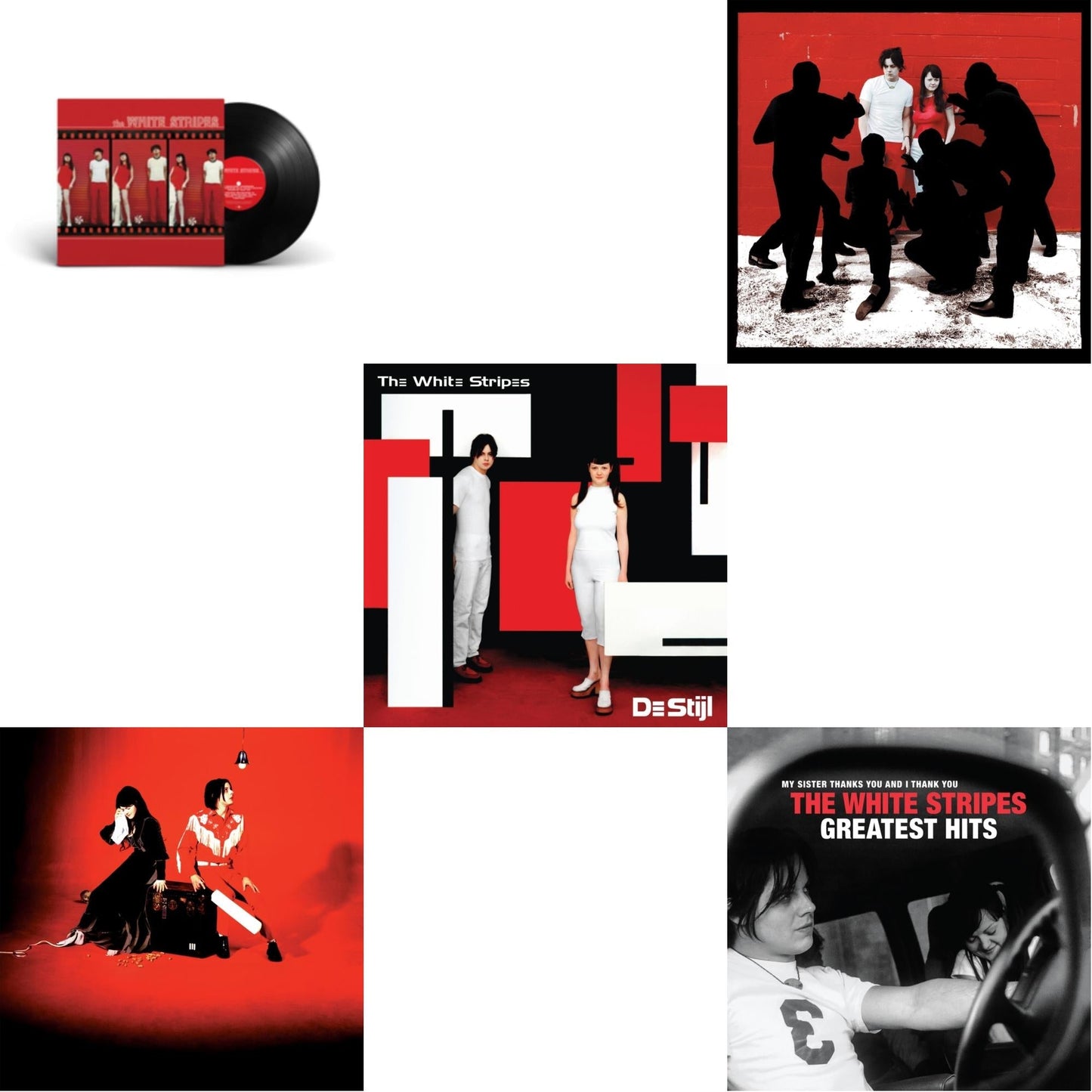 White Stripes - White Stripes & Elephant (2LP) & De Stijl & White Blood Cells (Reissue) & White Stripes Greatest Hits (2LP)