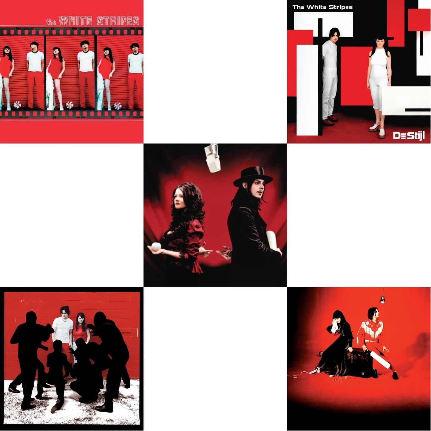 White Stripes - White Stripes & White Blood Cells (Reissue) & Get Behind Me Satan (2LP) & De Stijl & Elephant (Red Smoke & Clear W/ Red & Black Smoke Vinyl/2LP)