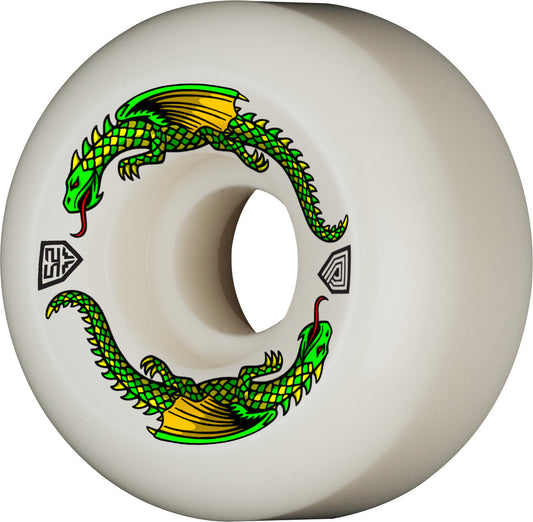 Powell Peralta Dragon Formula Wheels 52x30mm 93A - Off White (Set of 4)