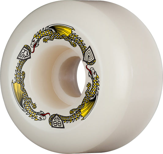 Powell Peralta Dragon Formula Wheels 54x39mm 88A - Off White (Set of 4)