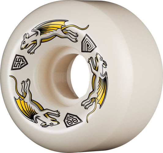 Powell Peralta Dragon Formula Nano Rats Wheels 56x36mm 88A - Off White (Set of 4)