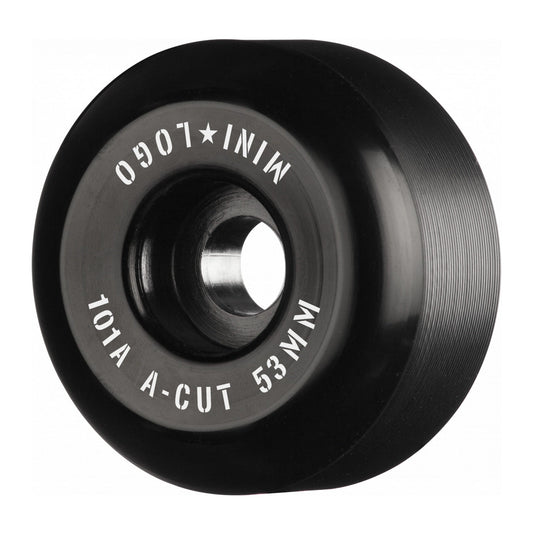 Mini Logo Wheels A-Cut "2" 53mm 101a - Black (Set of 4)