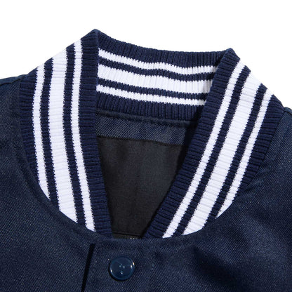 Wu-Tang Clan All-City Jacket Navy and White Officially Licensed