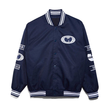 Wu-Tang Clan All-City Jacket Navy and White Officially Licensed