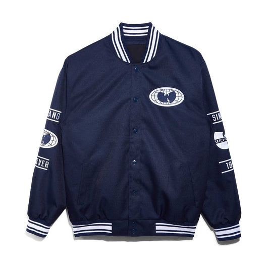 Wu-Tang Clan All-City Jacket Navy and White Officially Licensed