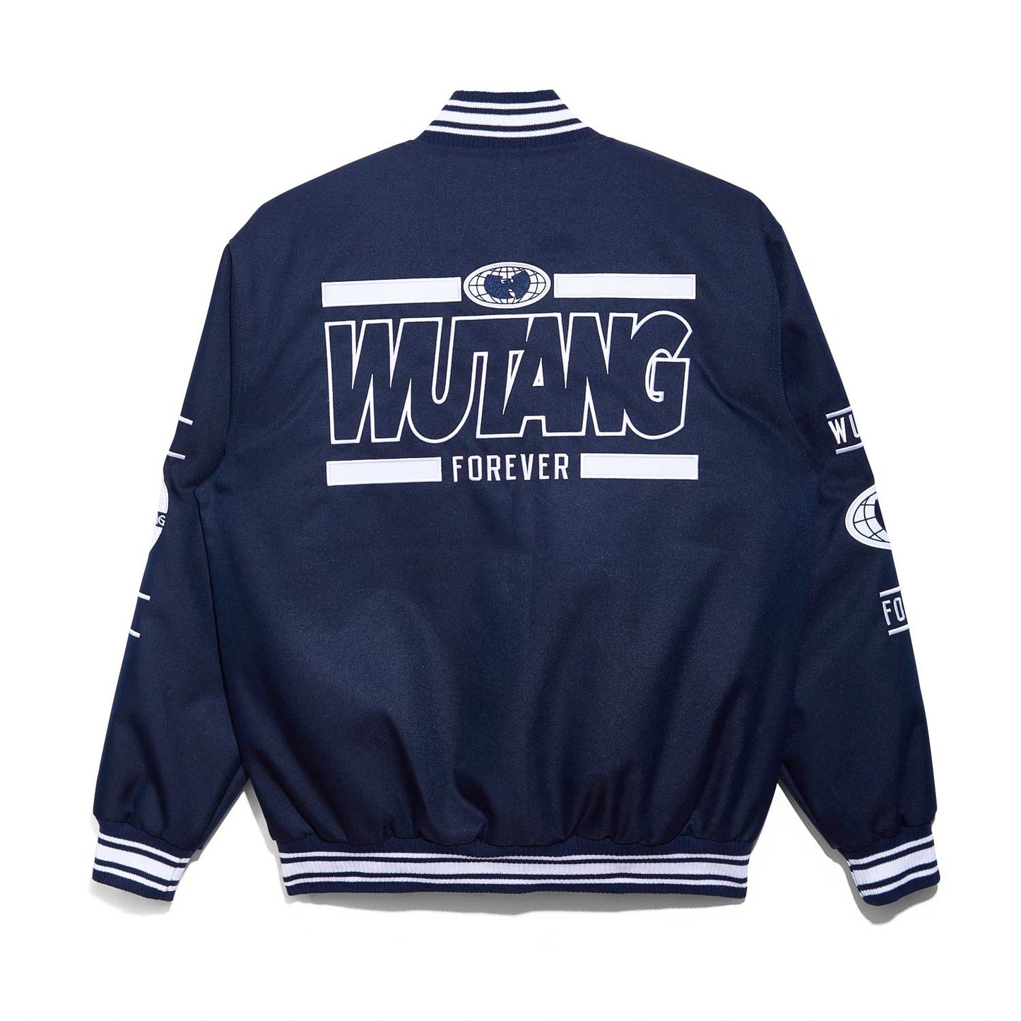 Wu-Tang Clan All-City Jacket Navy and White Officially Licensed