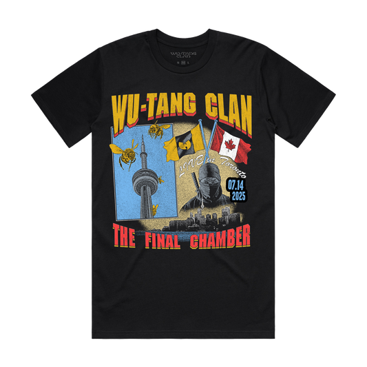 Wu-Tang Clan Officially Licensed Final Chamber Tour Toronto Exclusive Mens T Shirt Black
