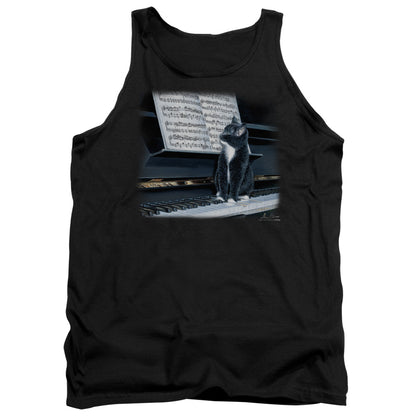 Wildlife Kitten On The Keys Mens Tank Top Shirt Black