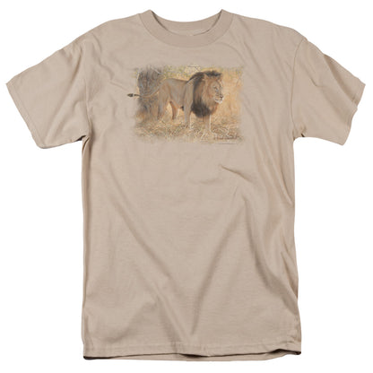 Wildlife Shumba In The Grass Mens T Shirt Sand Officially Licensed