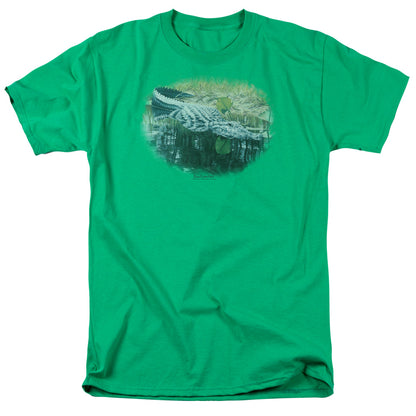 Wildlife The Waters Fine Mens T Shirt Kelly Green Officially Licensed