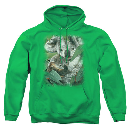 Wildlife Motherhood Mens Hoodie Kelly Green