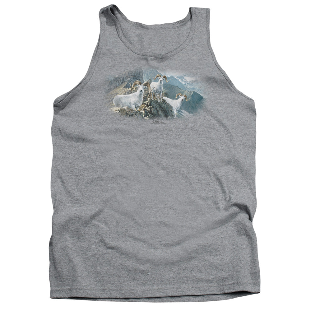 Wildlife High Trails Dall Sheep Mens Tank Top Shirt Athletic Heather